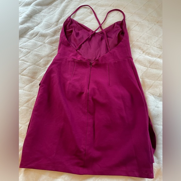 Lush Pink Ruffle Cocktail Dress - Picture 6 of 10